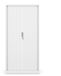 JAN NOWAK - Metalen archiefkast DAMIAN met rolluik, 2 deuren, slot, 4 planken, wit
