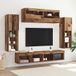 Maison Exclusive - Ensemble meuble TV, montage mural, 6 pièces, bois recyclé, composite bois
