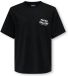 Only & Sons Junior Only & Sons - T-shirt - OSJPARKS - Zwart - Backprint - Maat 134/140