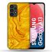 Beschermhoes Samsung Galaxy A13 Beschermhoes Marmer Textuur Geel