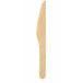 Biopak wegwerp messen - 10x - hout bestek - 16 cm - bio/eco/milieubewust