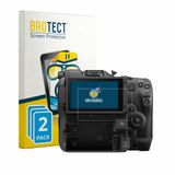 BROTECT - Screenprotector voor Canon EOS C80 - Folie Beschermfolie transparant 2 Stuks
