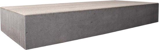 Merkloos Gardenlux Traptrede De Luxe 120 x 40 x 15 cm tuintegel Grijs per stuk