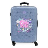 Movom Power Girl koffer middelgroot, blauw, 46 x 65 x 23 cm