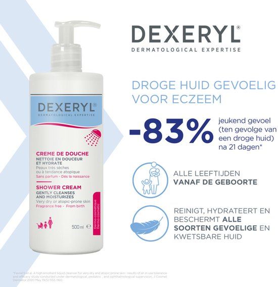 Dexeryl Douchecrème - 500 ml
