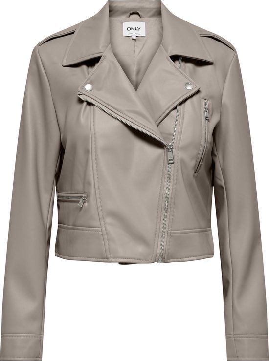 ONLY Onlcarmen Faux Leather Biker CC OTW - Meisjes - Gewatteerde jassen - M