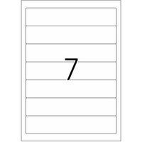 HERMA Special - Papier - mat - verwijderbare zelf-klevende laag - wit - 192 x 38 mm 175 etiket(ten) (25 vel(len) x 7 ondoorzichtige mapetiketten