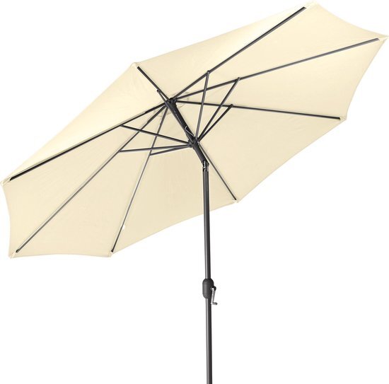 Gartenfreude Parasol, diameter 270 cm, UV 50+, 270 x 270 x 245 cm, crème, 4900-1000-100