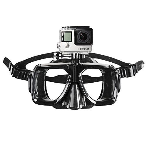 Mantona duikbril met bevestiging voor Action Cams
