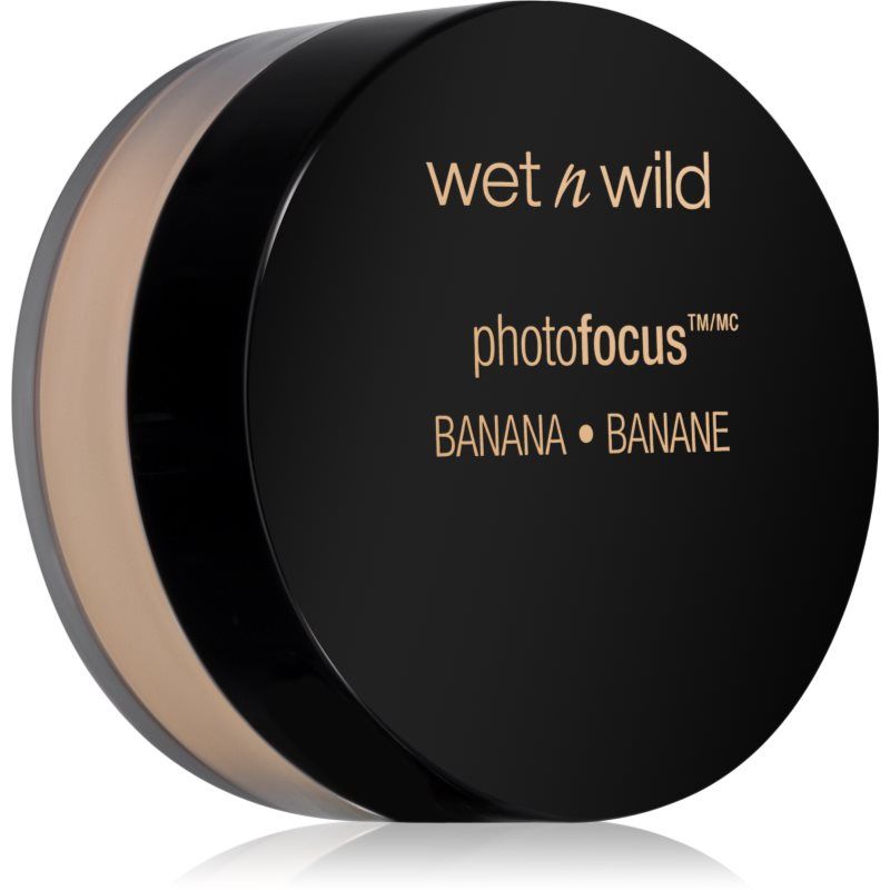 Wet n Wild Photo Focus Losse Fixeerpoeder, Zijdezachte Gewichtloze Fixeerpoeder om te Fixeren, Matteren, Olie Absorberen en Bakken, Zachte-Focus Effect, Banana, 20g