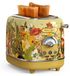 OEM Retro broodrooster, 2 sleuven, bloemenprint, 6 standen, 3 functies