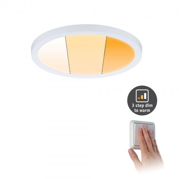 Paulmann VariFit LED Inbouwspot Areo - Dim to Warm - Rond - 175mm - Wit Mat