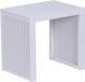 Merkloos Relaxdays Bankje bamboe - 43x45x33 cm - wit