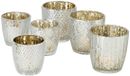 Boltze Home Theelichthouder glas zilver 2-dlg.