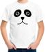 Bellatio Decorations Panda Panda / pandabeer gezicht - Verkleed t-shirt - wit - voor kinderen - Carnaval fun shirt - kleding / kostuum - dieren 122/128