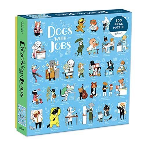 Galison Puzzle - Dogs With Jobs: 500 Piece Puzzle