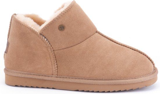 Warmbat Willow Suede Dames Sloffen - Camel - Maat 37