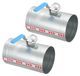 OEM Ventilation 5-inch HVAC Duct Damper, 2 Pack, Metal, Silver/Blue