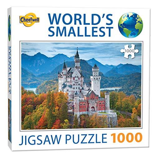 Cheatwell Games Castle jigsaw wereldkleinste puzzel 1000 stukjes slot Neuschwansteen, verschillende