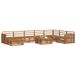 vidaXL - Ensemble de canapé d'extérieur 9 pcs Naturel Acacia massif