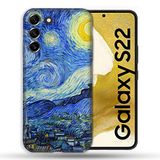 Beschermhoes Samsung Galaxy S22 Beschermhoes, motief: sterrennacht