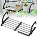 Sèche-balcon - Extensible 42 à 72 cm - Acier inoxydable - Noir