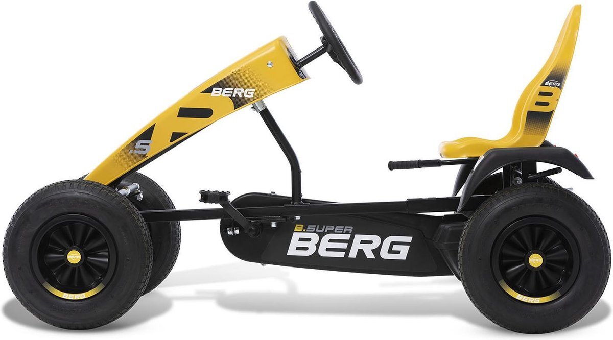 Berg Elektrische skelter met XXL frame B.Super Yellow E-BFR-3 met drie versnellingen geel vanaf 6 jaar