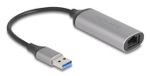 Delock USB Type-A 5 Gigabit LAN adapter Antraciet
