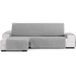 ECOMMERC3 Chaise longue-bankovertrek voor chaise longue, normaal, links, universeel en veelzijdig, bankovertrek voor chaise longue, kleur grijs, eenvoudig aan te brengen, voor rugleuning, zitting en