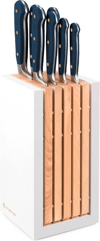 Wusthof Classic Colour 7-delige messenset met blok Wild Blueberry