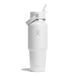 Hydro Flask – Wide Flex Straw Travel Bottle 946 ml (32 oz) – Roestvrij Staal, Lekdicht, Past in de Meeste Bekerhouders – Geïsoleerd 24 Uur Koud – Brede Opening, Geschikt voor IJsklontjes – White