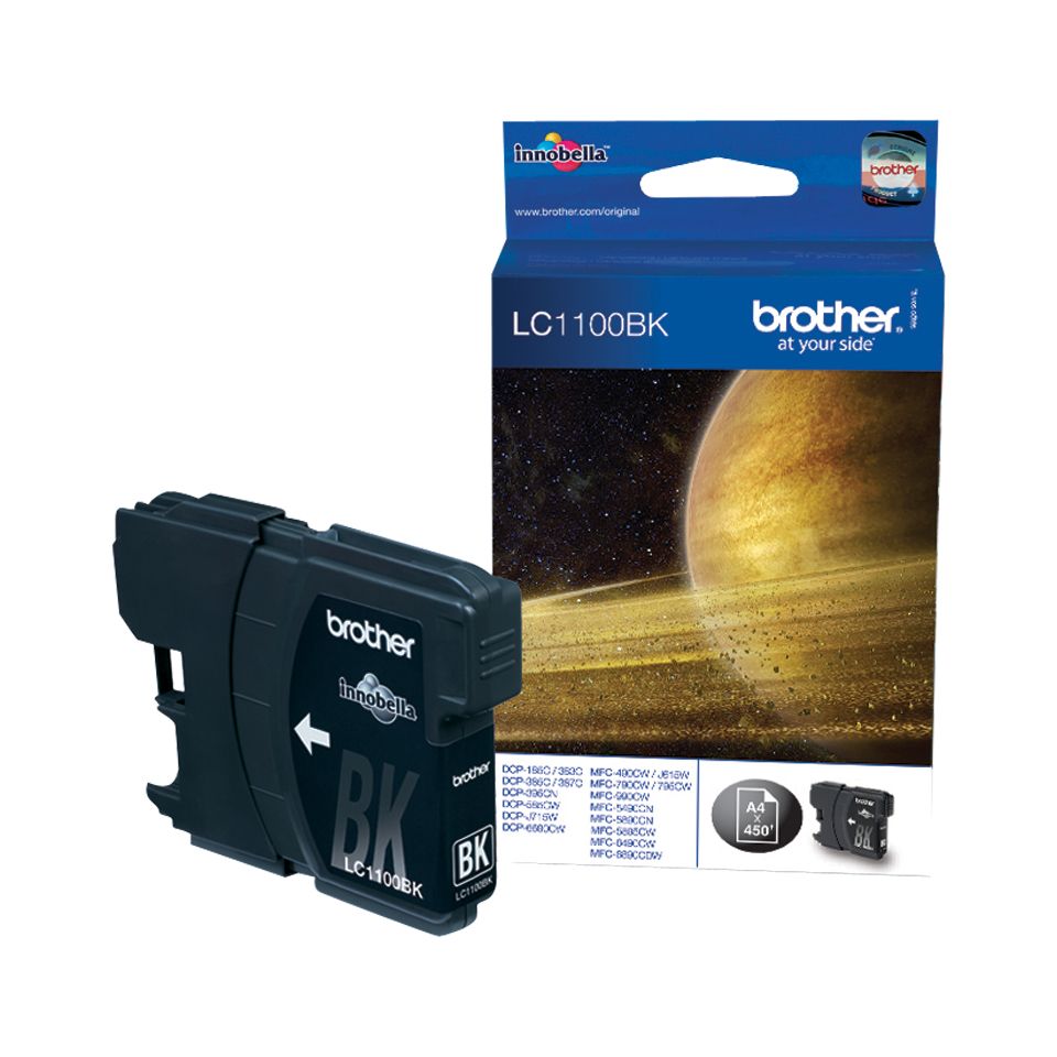 Brother LC-1100BK Black Ink Cartridge - Original - 1 Pack