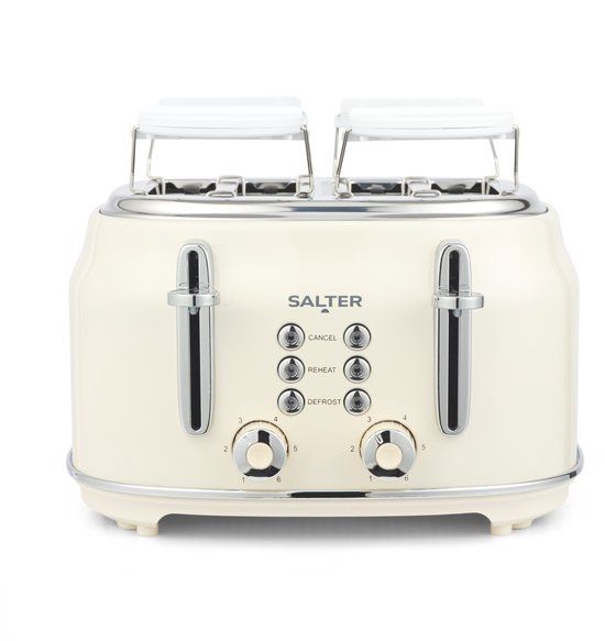Salter Retro Crème 4-slice Toaster