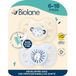 BIOLANE Anatomische speen van dieren - Extra dunne fopspenen 6 tot 18 maanden - Blauw/Beige