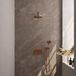 Brauer Copper Carving Thermostatische Regendoucheset Inbouw - Hoofddouche 20 cm