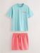 Next - Heren - Pyjamaset met korte mouwen en Henri Matisse-print - Blauw
