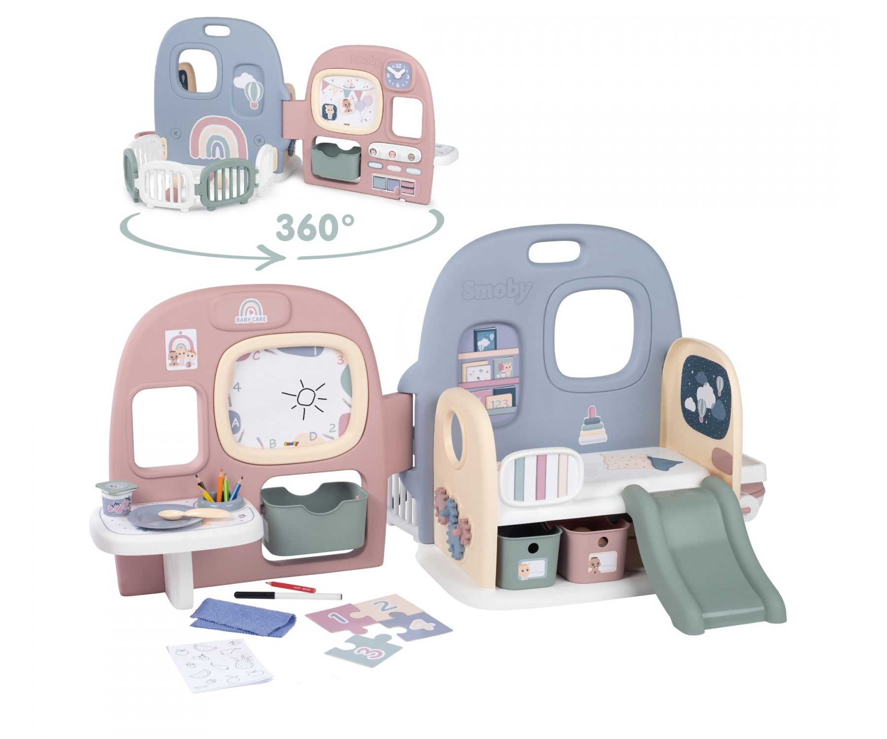 Smoby Baby Care Poppenkinderkamer - Doll Playset - 3+ Years