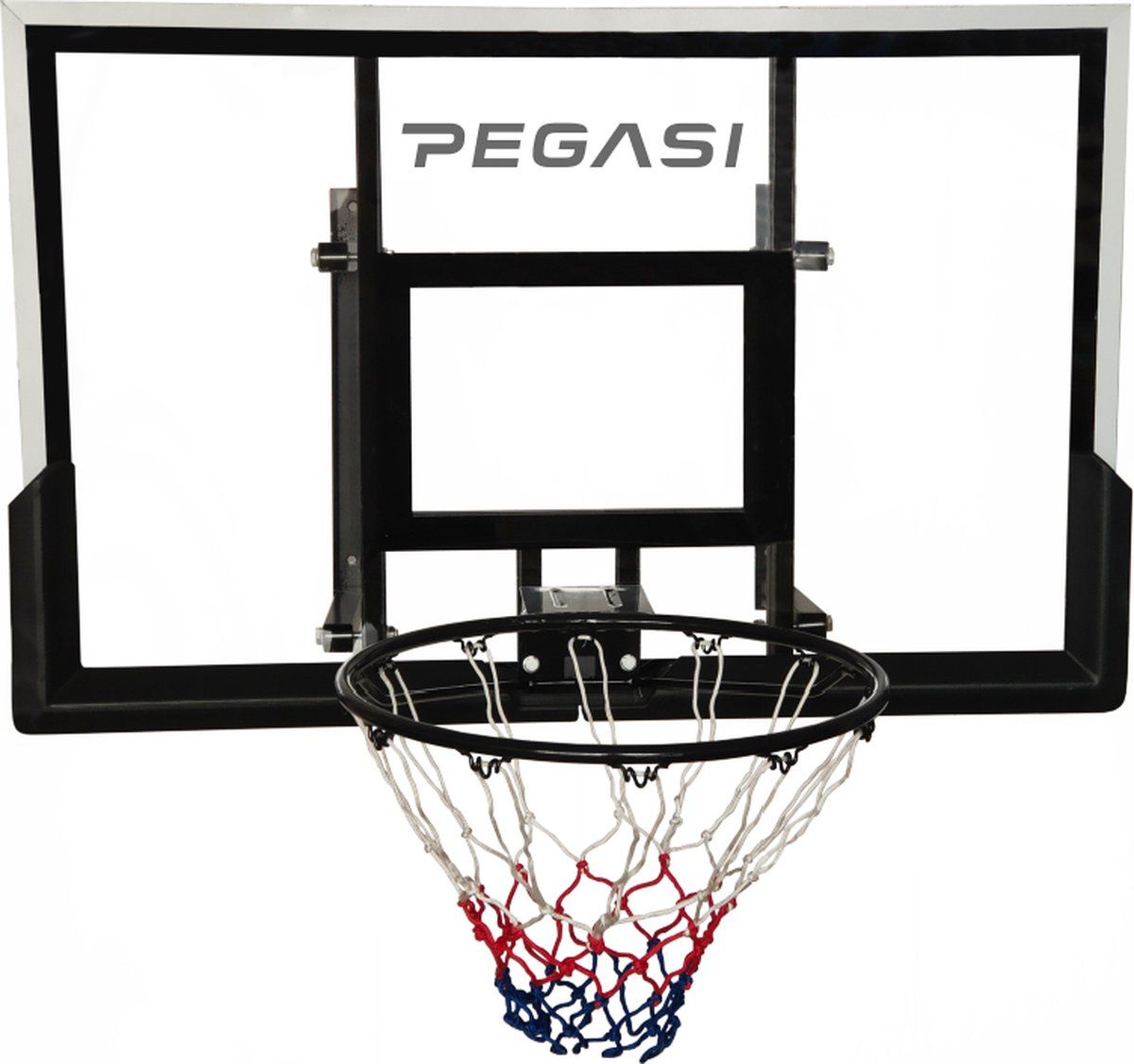 PEGASI Basketbalbord 008 122x82cm - Zwart - Staal - 2022 Model
