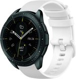 Strap-it Bracelet de montre connectée en silicone - Convient pour Samsung Galaxy Watch 42mm - Blanc