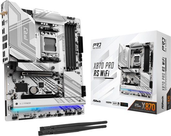 Asrock X870 Pro RS WiFi ATX Motherboard Socket AM5