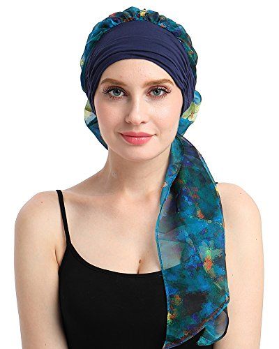 Ademende kanker tulband voor chemopatiënten Pre-tie headcovers voor Alopecia Women