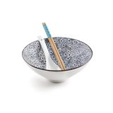 IBILI - Set voor ramen Sapporo, kom + lepel + 2 stokjes, porselein