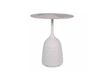 Table basse en céramique design effet marbre blanc hauteur 60 cm