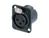 Neutrik NC3FD-LX-B connecteur XLR noir