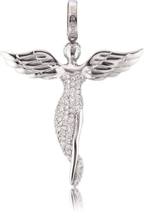 Engelsrufer Hanger ERP-ANGEL - Maat S - Gerhodineerd sterling zilver