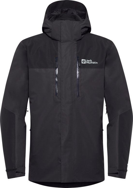 Jack Wolfskin Jasper 3-in-1 Winterjas Heren - Maat M - Donkergrijs - Zwart - Maat M - Herfst/Winter 2025