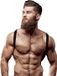 FETISH SUBMISSIVE ATTITUDE Eco Leather Back Strap Harness Men Zwart