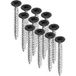 Domax Vis pour panneaux d'aggloméré Ø 4,5 mm noir, set de 12 pièces, 4,5 x 35 mm