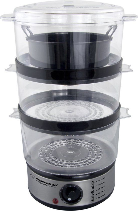Esperanza Steam Volcano Stoomkoker - 3 laags - 7.5L - 400W - RVS