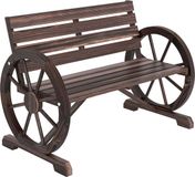 Outsunny Tuinbank Hout Bruin 105x59x75cm